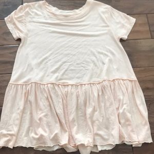 Light mink loose top